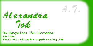 alexandra tok business card